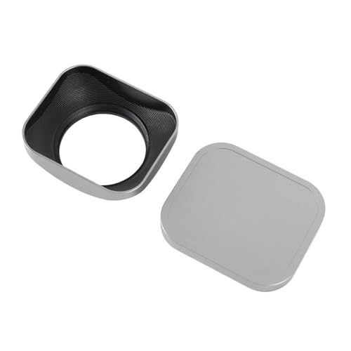 Parasol para lente de cámara de 39mm en aleación de aluminio con tapa CNC