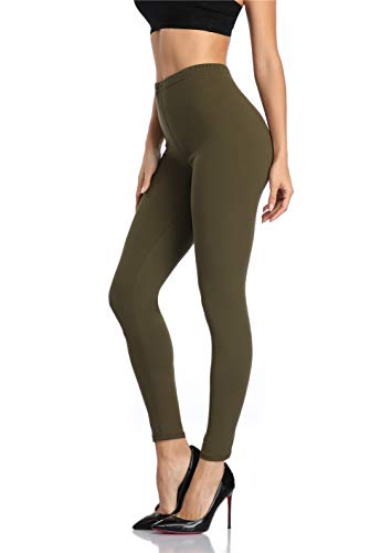 Image of Kotii Women's Soft Full Length Leggings High Waist Ankle Length Leggings Pants Tights