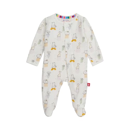 Image of Magnetic Me Boys Modal Magnetic Baby Footie Pajamas | Silky Soft Modal Fabric | Baby Sleepers