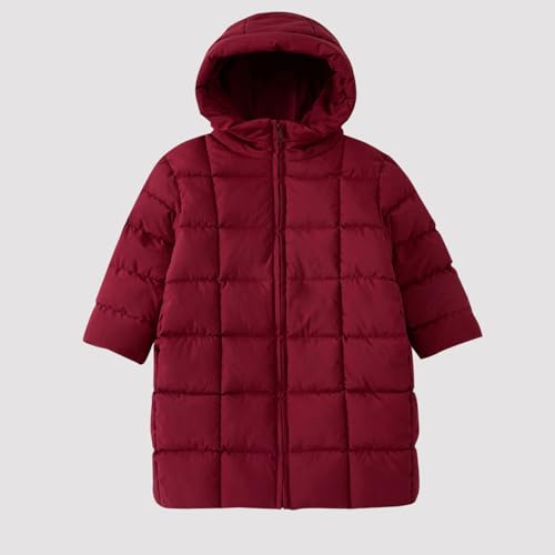 Kids Girls Long Hooded Puffer Jacket Winter Warm Windproof Coats Sports Outerwear Fashion Clothes 4-11 Years3