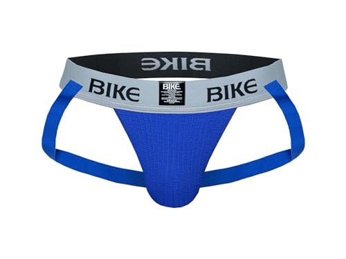 Bike - Bike Athletic Classic Jockstrap - 2 Inch Elastic Waistband, Blue, Medium - Best Deal on Amazon