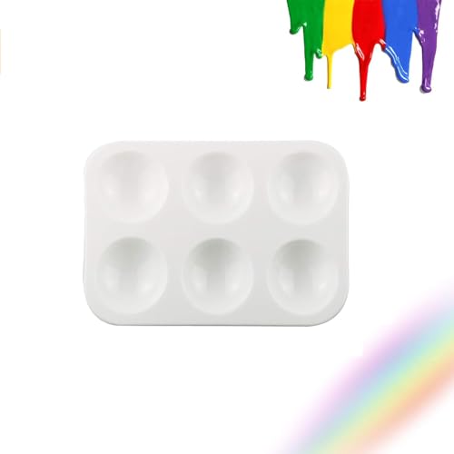 Paletas de colores desechables de 6 cavidades que evitan mancharse las manos 3