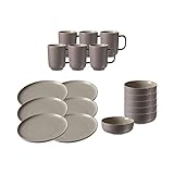 Photo Gallery ritzenhoff & breker jasper - servizio per la colazione per 6 persone, tortora, tazza da caffè 285 ml, ciotola per cereali ø 14 cm, piatto per colazione ø 19 cm, set di stoviglie con effetto soft touch Photo Gallery ritzenhoff & breker jasper - servizio per la colazione per 6 persone, tortora, tazza da caffè 285 ml, ciotola per cereali ø 14 cm, piatto per colazione ø 19 cm, set di stoviglie con effetto soft touch