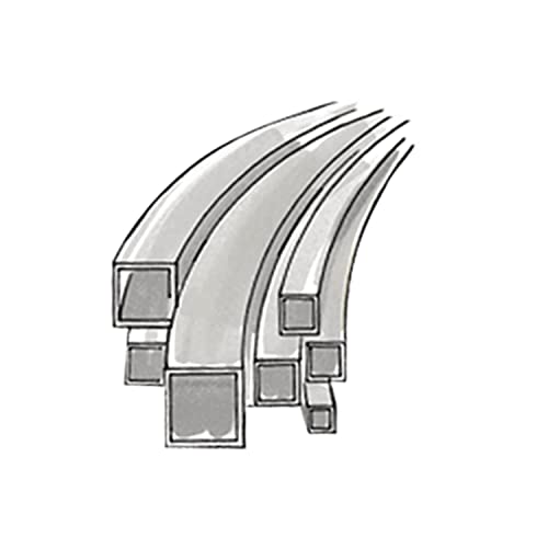 ITI NYC Genuine Sterling Silver (925) Square Tubing - O.D. - .080 Inch (2.00 MM)