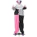 Produktbild HOMCOM Halloween Dekoration 173 cm Grusel-Clown mit LED-Lichter, Soundfunktion, Haustür Deko mit verstellbare Arme, Kopf, Garten Dekofigur für Party, Bunt