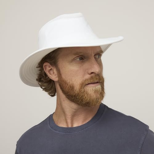 Image of Tilley Mens Womens LTM6 Broad Brim Extra Ventilation Sun Protection Airflo Bucket Sun Hat