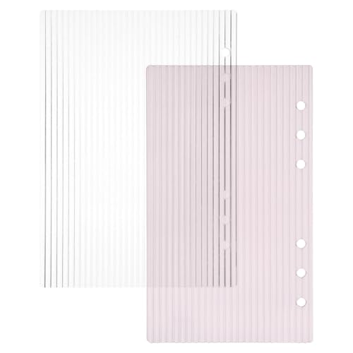 Funda A5 de acrilico para carpeta de 2 piezas protector transparente de anillas para oficina