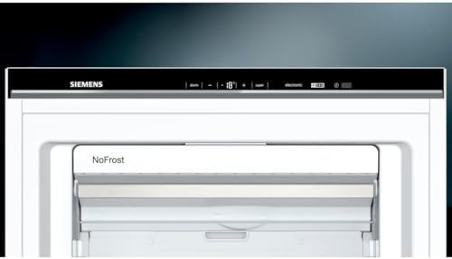 Bild 1 - Siemens GS51NAWCV iQ500 Gefrierschrank, 161 x 70 cm, 289 L, noFrost nie wieder abtauen, bigBox Platz für großes Gefriergut, varioZone flexible Glas-und Schubladen, Weiß