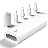 USB C to Pencil Adapter for Apple Pencil 1st Generation, USB C to Ligh-ning Charger Adapter for i-Pad 10/11th Gen, iPencil Tips + Replacement Cap for Apple Pen 1st, Bluetooth Pairing