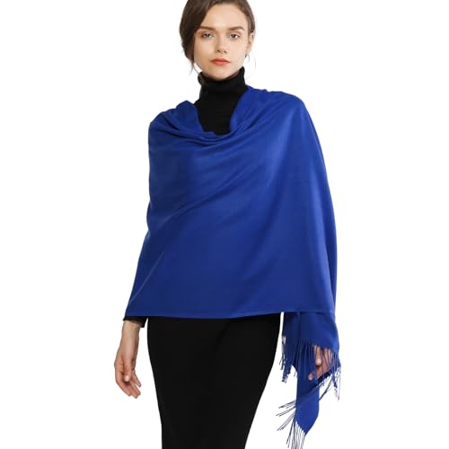 Image of RIIQIICHY Women's Fringe Shawl Wrap Pashmina Scarf for Wedding Evening