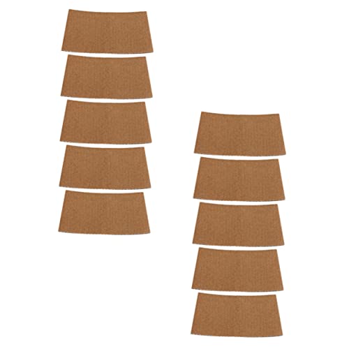 HOODANCOS 50Pcs Insulated Paper Cup Sleeves Versatile Protective Drink Covers for Tea Skid Design for Home Cafe Restaurant Use Lightweight Convenient Durable