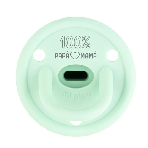 Mi Pipo - Chupete Personalizado Divertido Gummy | Chupete Bebe Silicona, Tetina Fisiologica, 0-36 Meses | Personalizado con Frase, Suave, Cómodo | Seguro, Libre BPA, Fácil de Limpiar | Menta Mi Pipo - Chupete Personalizado Divertido Gummy | Chupete Bebe Silicona, Tetina Fisiologica, 0-36 Meses | Personalizado con Frase, Suave, Cómodo | Seguro, Libre BPA, Fácil de Limpiar | Menta