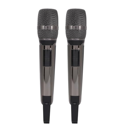 Microfono Portatile Microfonico Dinamico UHF per Karaoke Canto Feste
