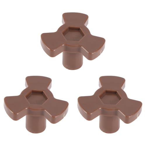 HOMSFOU Ensemble de 4 Supports Y pour Plateau Tournant de Micro-ondes, Pièces Détachées en Plastique, Coupleurs de Remplacement pour Arbre de Moteur, Accessoire de Rechange pour Four