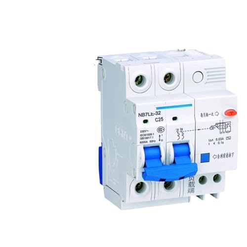 Disjoncteur de fuite 2P 6A avec coupure instantanée NB7LE-32