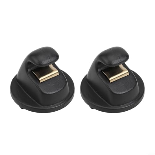 Set mit 2 Auto-Sonnenblenden-Cliphaken für Modelle Kompatibilität mit Golf 7 und mehr, OEM-Nummer 5G0857561B (schwarz)