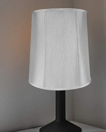12X14X15 Softback Drum Lampshade Grey With Brass Spider Fitter - Perfect For Table And Desk Lamps - Medium, Grey #TOP5