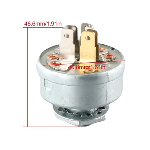 Interruptor de encendido de tractor cortacésped resistente 725-0267A con llaves metálicas 5