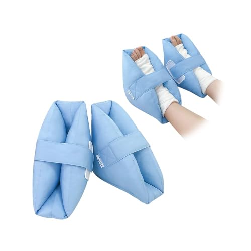 NEPPT Taloneras Antiescaras Par de Almohadillas, Taloneras Para Escaras, Protector Talones, Protector de Pie,Talón o Codo, Alivio de Presión del Dolor de llagas y úlceras
