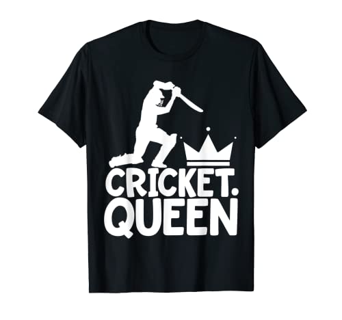 Cricket Game Gifts For Men Camiseta Cricket Queen Camiseta