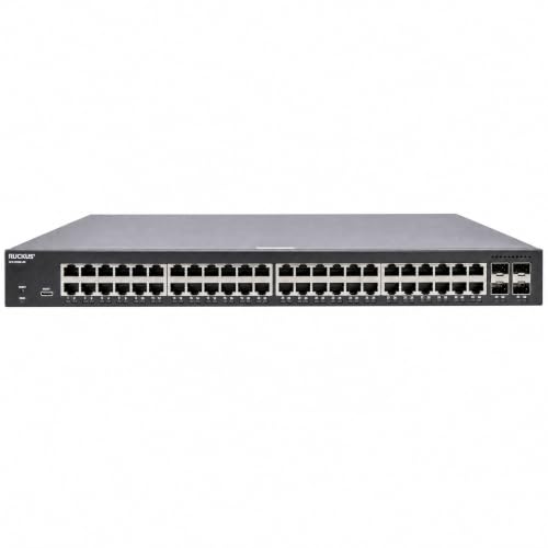 Image of Ruckus ICX8100-48-X Managed Switch, 48x 10 /100 /1000 Mbps RJ-45, 4x 10GbE SFP+ Uplinks - Enterprise Layer 2 Access Switch, No Licensing Required