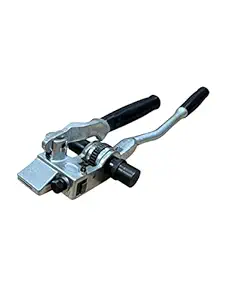 VOTOER 2-in-1 Stainless Steel Strapping Tensioner Piler Banding Tools, Fastening Cutting and Hammering Straps Packing Machine for 6.4-20mm Strap