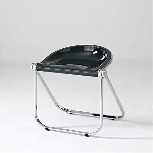 Taburete plegable de acrílico transparente portátil para banquetes, bares, oficina en casa, cocina, fácil y rápido de plegar, diseño que ahorra espacio, asiento ligero