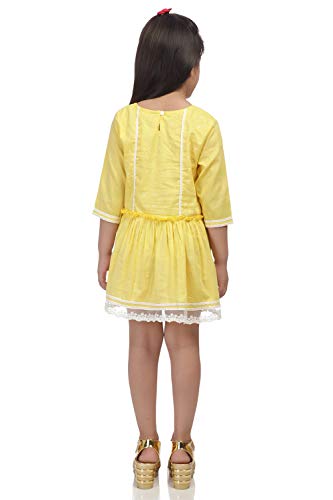 Image of BIBA Girls Cotton Anarkali Salwar Suit Set