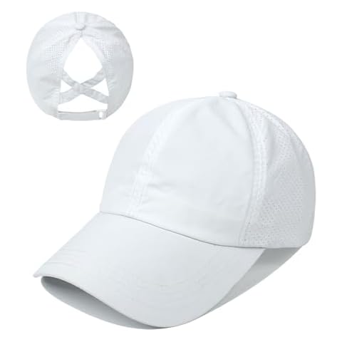 Fadcaer Women's Quick Drying Ponytail Cap Cover