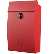 HB-MB-05A2-R Hachibanya Post Wall Mount with Key Twist Lock Nordic A4 Compatible (Red)