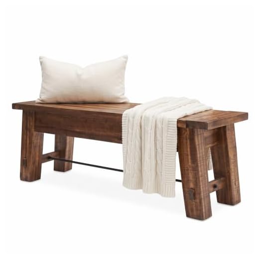 Alaterre Furniture Durango 60" L Wood Entryway/Dining Bench