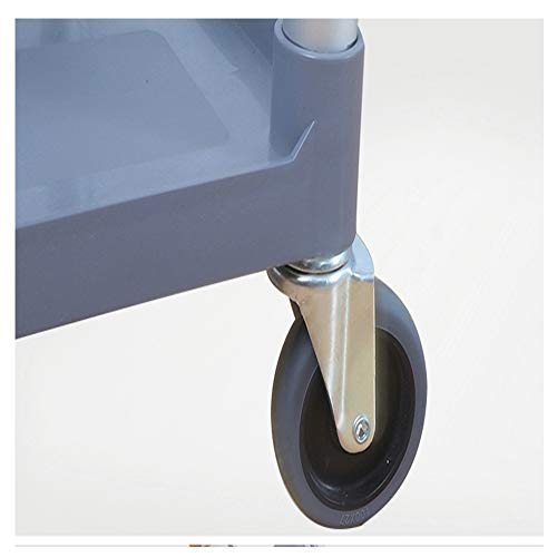 عربة تقديم دوارة من دكتور يوتيليتي مصنوعة من البلاستيك السميك مكونة من 3 طبقات