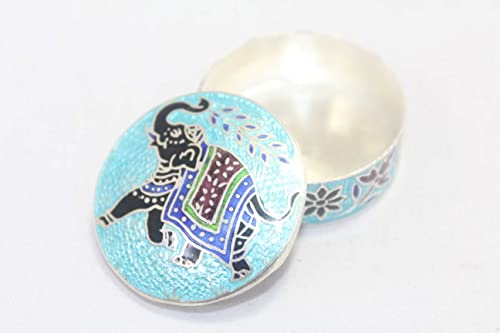 Boîte à bijoux éléphant argent pour coiffeuse raffinée B339