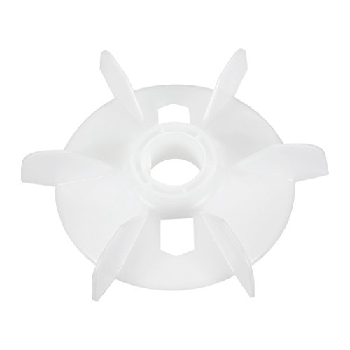 sourcing map 1stk 150 * 28mm Runde Welle Ersatz Kunststoff 6 Laufradmotor Ventilator Schaufel