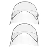 COLLBATH Regenmantelmütze mit Transparentem Visier Regenfeste Hutkrempe aus Kunststoff...