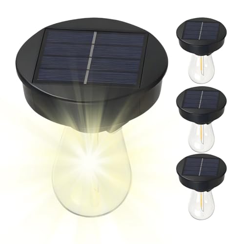 Ampoule LED étanche et haut de rechange pour éclairage solaire extérieur résistant à la pluie