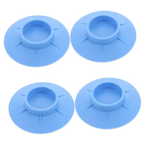 SOLUSTRE 4個 洗濯機用フロアマット 防振マット パッド ために ショック 感じた 振動 ダンピング 脚 洗濯機の部品 洗濯機マット 衝撃吸収マット 洗濯機の足の防振 ゴム Blue