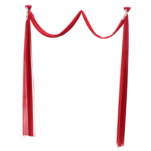 Cortinas de gasa para bodas y decoración elegante de fondos de altar 4