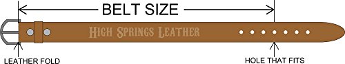 American Firefighter Brown Leather Name Belt3