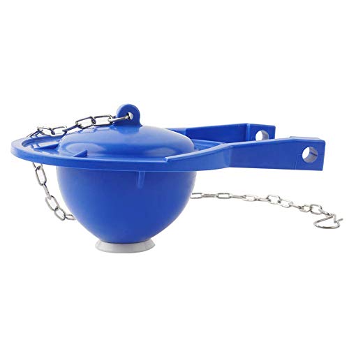 Hibbent Large 3-Inch Toilet Flapper Replacement Compatible with TOTO flapper Model THU140S- Oversized Sealing and Easy to Install- Blue 1 PACK