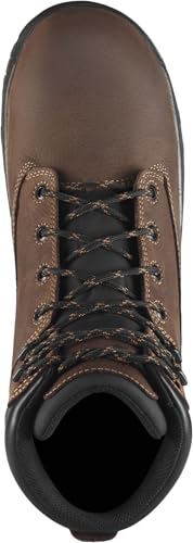 Image of Danner Caliper 6 inch Waterproof Work Boots for Men - Full-Grain Leather with Breathable Danner Dry Lining, Memory Foam Footbed & Non Slip Heel Outsole