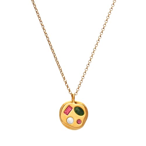 Birthdate 14k Gold Necklace for Women, The January Ninth Pendant - 16-20in Adjustable 14 Karat Gold Chain with Lobster Clasp - Cadenas de Oro 14k Puro Para Mujer, Ladies Jewelry Birthstone