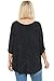 LEEBE Plus Size Embellish Dolman Mid-length Sleeve Top (1X-5X) (2X (18-20), Black)
