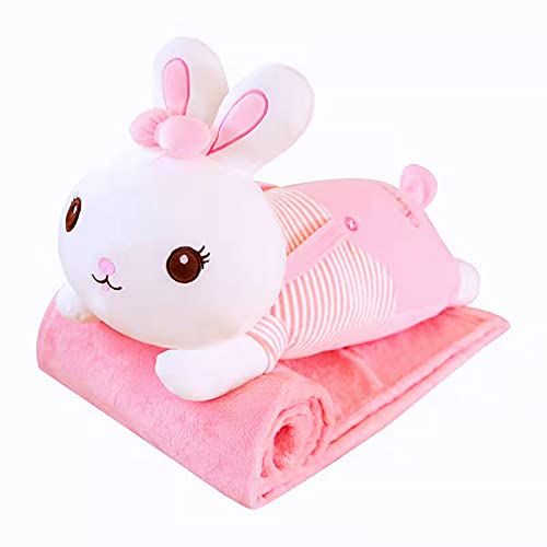 Rabbit Plush Stuffed Toy, Cute Plush Toy, Soft Doll, Plush Cushion, Plush Toy Blanket Set