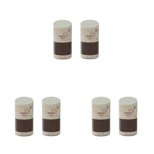 Image of Aveon Cafe Premium Instant Coffee - 50g Jar (Pack of 6) | Finely Agglomerated Coffee Blend | Rich Aroma & Smooth Flavor | Crafted with 100% Arabica & Robusta | Instant Coffee Perfection