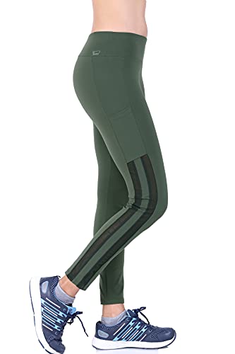 Image of Women's JUST-Dry Ankle Length Gym Workout Yoga Fitness Active Sports Pants