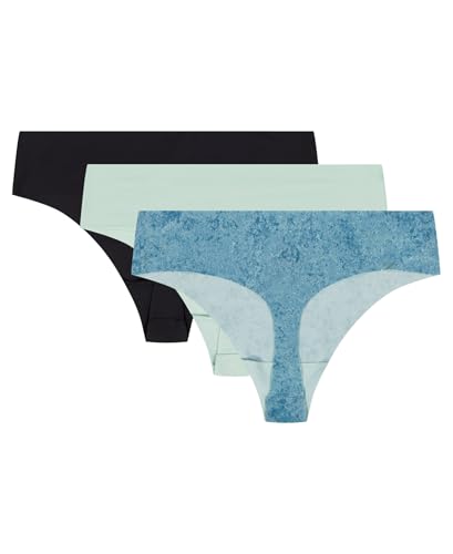 Image of Under Armour Women's 3-pack Pure Stretch No Show Thong Underwear, All-day Comfort & Ultra-soft Fit