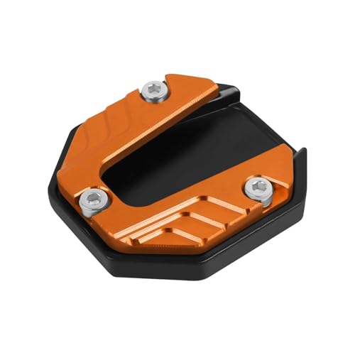 Plaque d'extension de béquille CNC moto universelle support orange