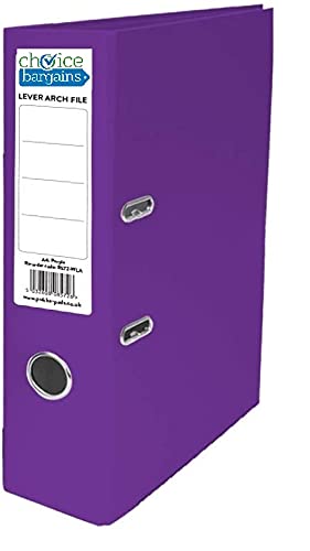 Choice Bargains ® A4 Lever Arch Files,2 Rings,70 mm Spine, Pack of 10 , Home Office School Files (Blue)