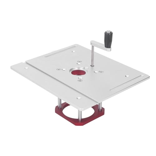 Router Table Lifting Base with Handle Aluminum Alloy Woodworking Flip Board for Trimming Machine 64?65mm